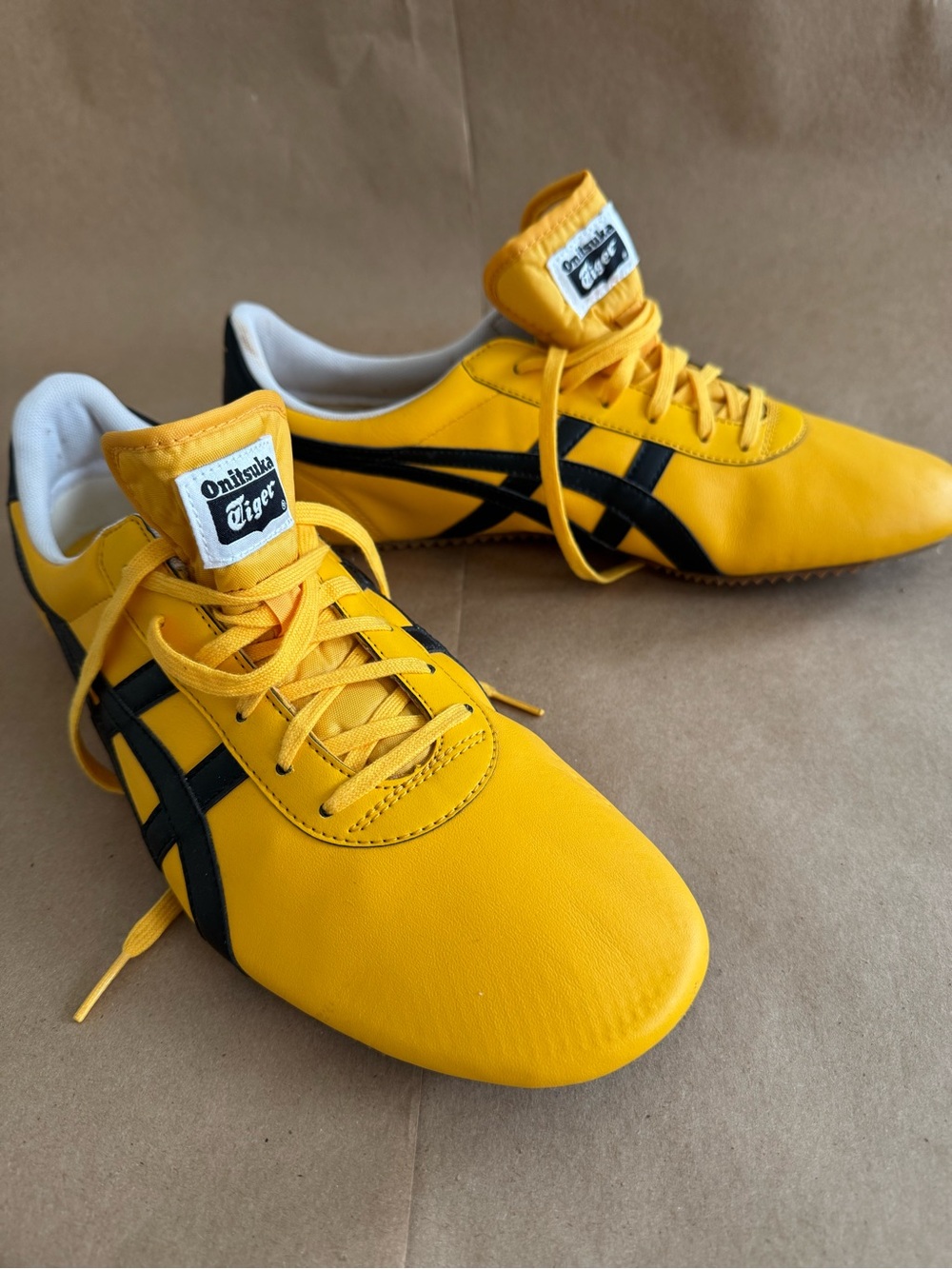 Onitsuka Tiger by Asics Men's Yellow with Black Stripe Sneakers